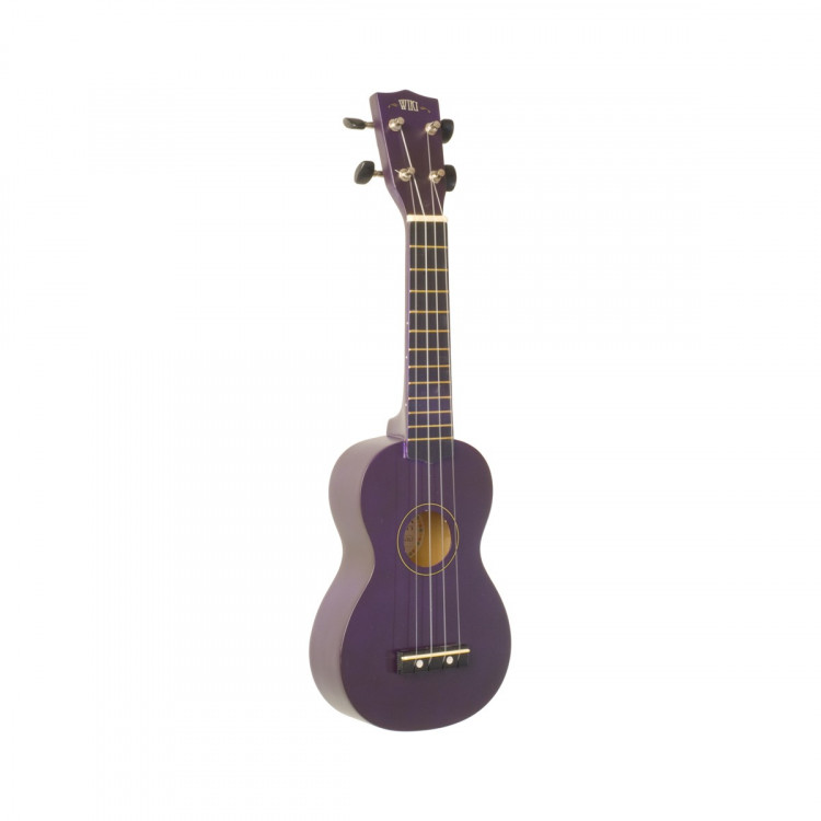 WIKI UK10S/VLT - гитара укулеле сопрано клен, цвет фиолетовый матовый, чехол в комплекте