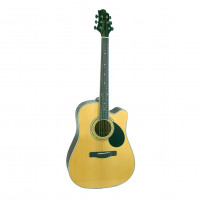 GREG BENNETT GD100SC/N - акустическая гитара с вырезом, дредноут, цвет натуральный