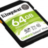 Карта памяти SDXC UHS-I Kingston Canvas Select Plus 64 ГБ, 100 МБ/с, Class 10, SDS2/64GB