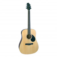 GREG BENNETT GD50T/OPN - акустическая гитара, дредноут, тюнер, цвет натуральный