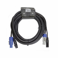 INVOTONE ADPC1005 - кабель смежный 3х1.5мм2 , 2х0.22мм2  PowerCon in/out - XLR DMX in/out  5 м