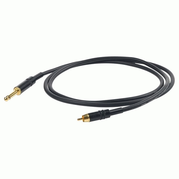 PROEL CHLP220LU15 - сценический кабель, 6.3 джек моно  <-> RCA (папа), длина - 1.5 м