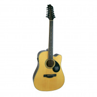 GREG BENNETT GD112SCE/N - электроакустическая гитара с вырезом, дредноут, цвет натуральный