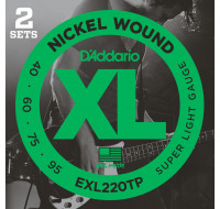 D'ADDARIO EXL220TP - струны для БАС-гитары Super Long/Soft Long  40-95, 2 комплекта