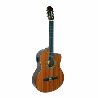 SAMICK CNG-1CE/N - классическая гитара 4/4 с подключением, корпус cutaway, махагон, цвет натуральный