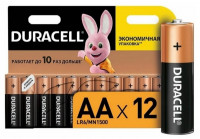 Элемент питания Duracell Basic LR6/MN1500 1.5v AA 12 штук/уп батарейка щелочная (алкалиновая)