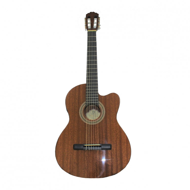 SAMICK CN-1CE/N - классическая гитара с подключением,с вырезом, 4/4, красное дерево, цвет натуральны