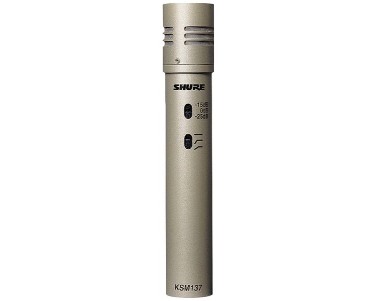 Микрофон Shure KSM137/SL студийный конденсаторный инструментальный