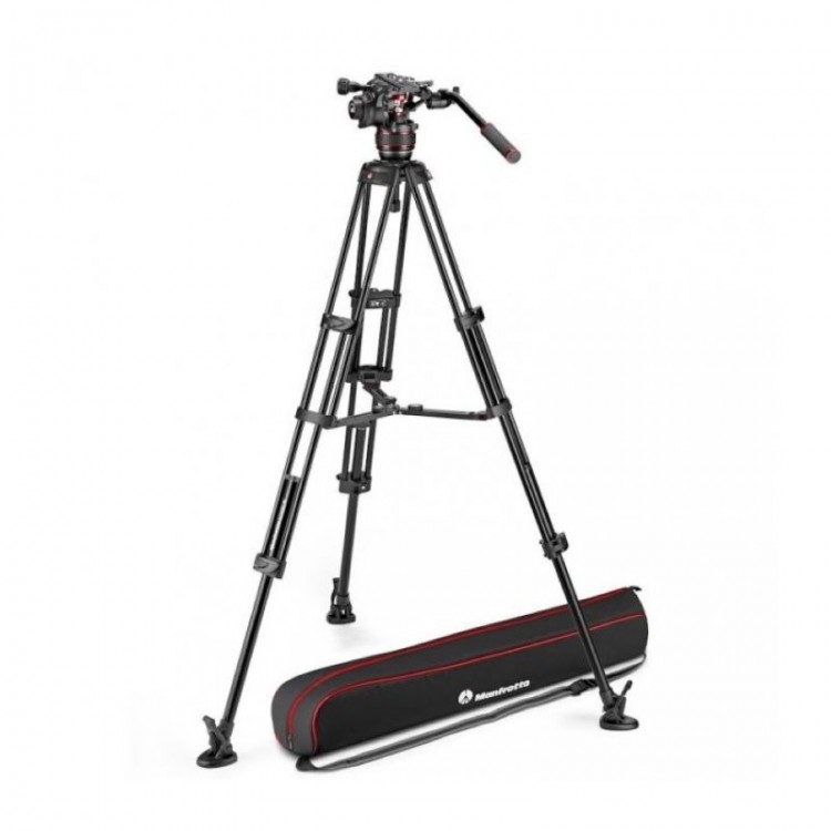 Комплект Manfrotto MVK608TWINMA Nitrotech 608 & Alu Twin MS видео штатива MVTTWINMA и головы 608