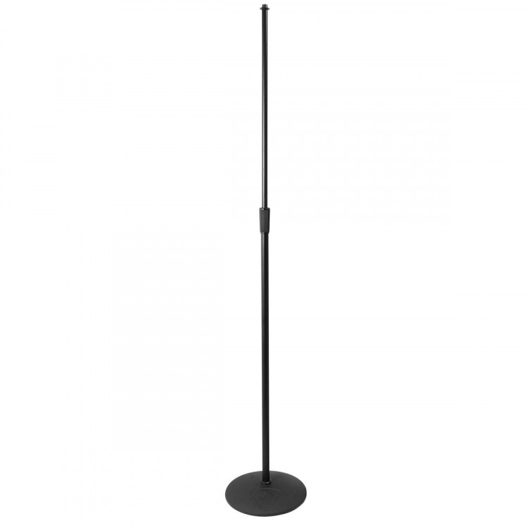 ONSTAGE MS9210 - микрофонная стойка, прямая, круглое основание, регулируемая высота,черная