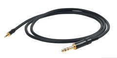PROEL CHLP185LU3 - сценический кабель, 6.3 джек стерео <-> 3.5 джек стерео,  длина - 3м