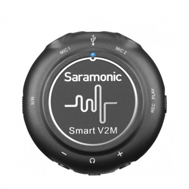 Двухканальный аудиомикшер Saramonic Smart V2M 3.5мм для устройств Android, iOS и компьютеров с двумя