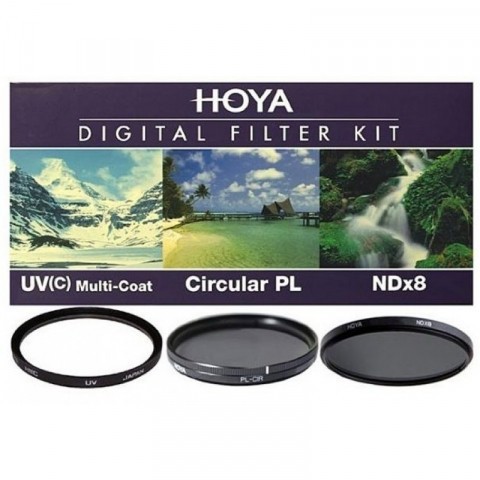 Набор светофильтров Hoya KIT: UV (C) HMC MULTI, PL-CIR, NDX8 37MM