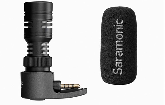 Микрофон Saramonic SmartMic+ для смартфонов вход 3,5 мм