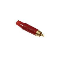 AMPHENOL ACPR-RED - разъем кабельный, RCA, цвет красный, покрытие контактов золото