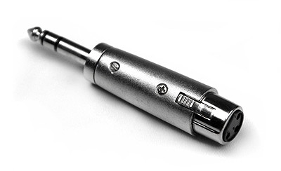 INVOTONE AD310 - переходник 3P XLR мама <>6.35мм стерео джек папа,  корпус металл