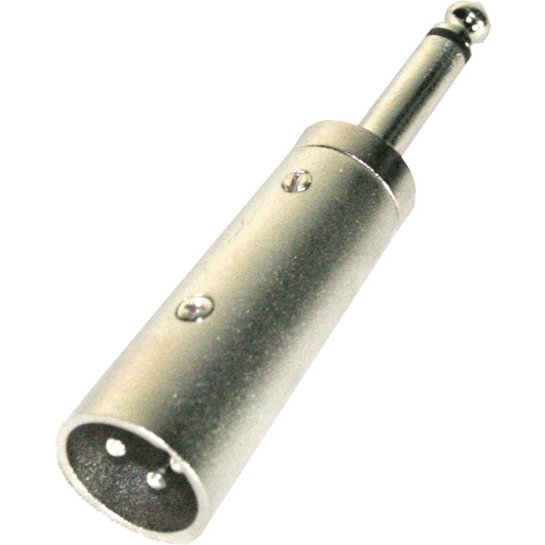 INVOTONE AD320 - переходник 3P XLR папа <>6.35мм моно джек папа,  корпус металл
