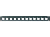 PROEL RK12N - рэковая панель, 12 отверстий под каноны,  (разьем FDL) , 1U
