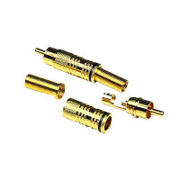 INVOTONE RCA300M/G - тюльпан кабельный, RCA, "золото",  корпус металл