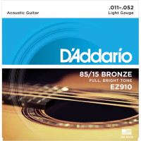 D'ADDARIO EZ910 - струны для акустической гитары, бронза 85/15, Light 11-52