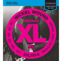 D'ADDARIO EXL170-6 - струны для БАС-гитары, 6 струн, soft long 032-130