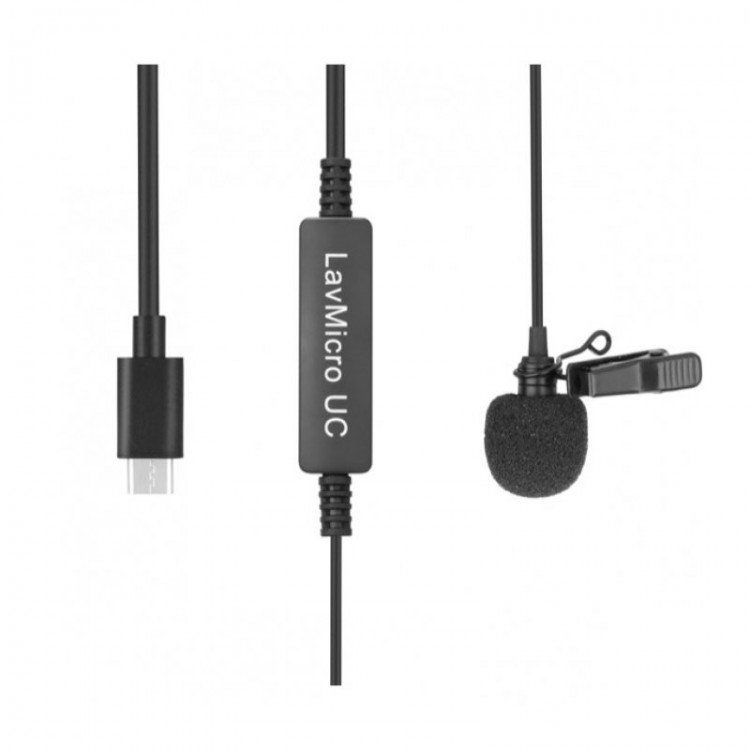 Микрофон Saramonic LavMicro UC для смартфонов с кабелем 1,7м вход USB-C