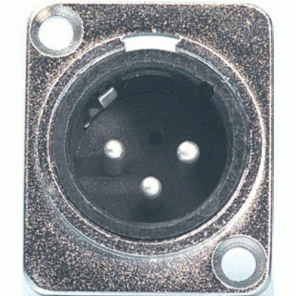 PROEL XLR3MDL - разъем XLR 3Р, папа, панельный,  корпус металл
