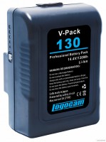 Logocam V-Pack 130 литий-ионная аккумуляторная батарея с номинальным напряжением 14,4В и емкостью 130Вт*Ч c креплением V-lock, разъем 2-пин АВ