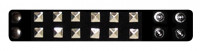 PERRI'S 447 (P25AB-01) - кожаный браслет с клёпками