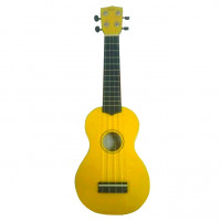 WIKI UK10G YLW - гитара укулеле сопрано,клен, цвет желтый глянец, чехол в комплекте