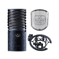 ASTON MICROPHONES ORIGIN BLACK BUNDLE - студийный конденсаторный микрофон, поп-фильтр Aston Swiftshi
