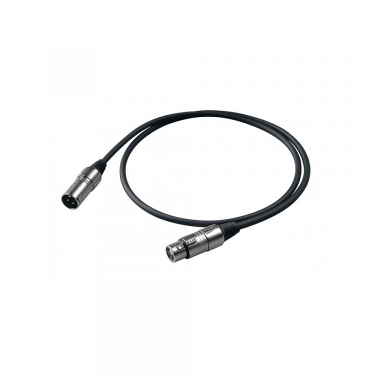 PROEL BULK250LU15 - микрофонный кабель, XLR (папа) <-> XLR (мама),  длина - 15 м