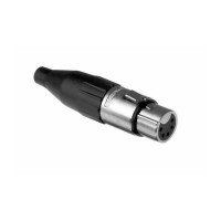 AMPHENOL AC5F - разъем XLR кабельный мама , 5 контактов, точеные контакты, цвет - никель