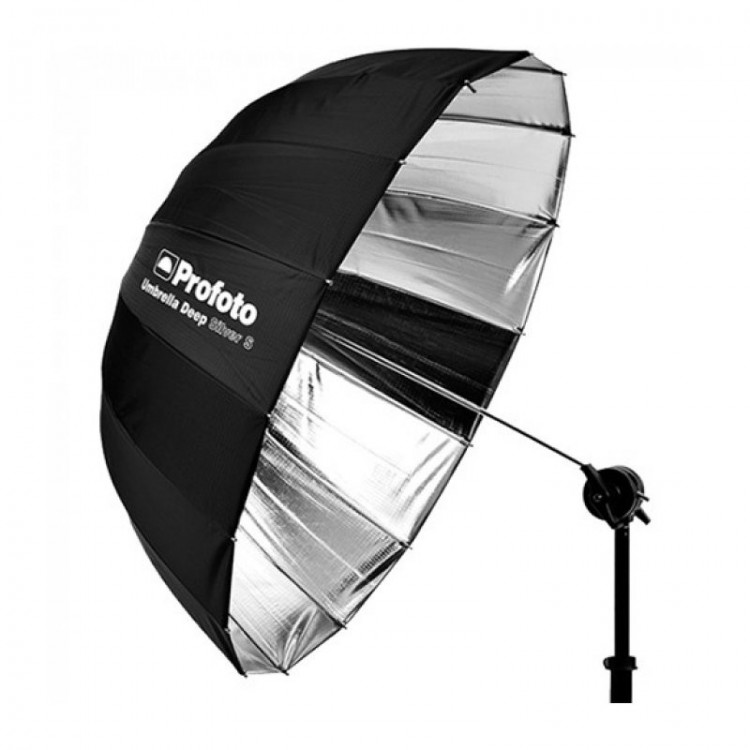 Зонт серебристый Profoto Umbrella Deep Silver S Ф85 cм/33 дюйма