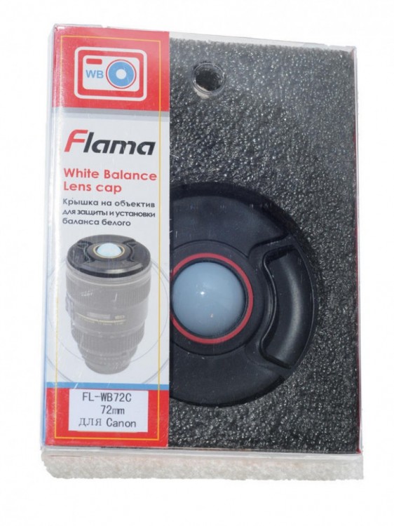 Крышка Flama FL-WB72С 72mm, цвет черный/красный