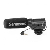 Микрофон-пушка направленный накамерный Saramonic SR-M3 с микшером